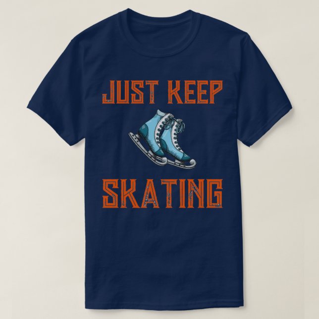 Camiseta continue patinando (Frente do Design)