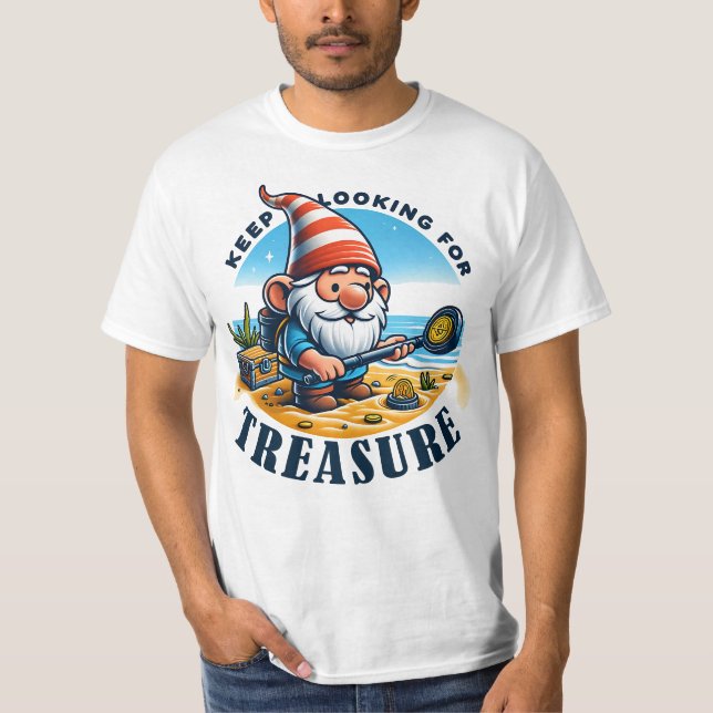 Camiseta Continue procurando por tesouro (Frente)