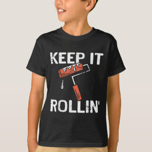 Camiseta Continue Rolando Piada de Motivação para Trabalho 