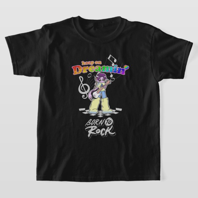 Camiseta Continue Sonhando Guitarrista de Anime Y2K  (Postura )