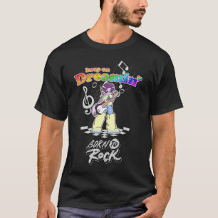 Camiseta Continue Sonhando Guitarrista de Anime Y2K 
