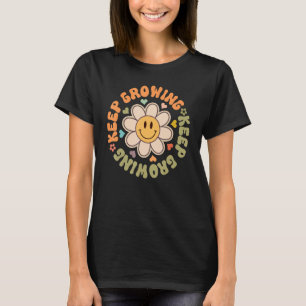 Camiseta Continue sorrindo A Insp Motivacional Da Face Flor