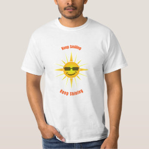 Camiseta Continue sorrindo e continue brilhando