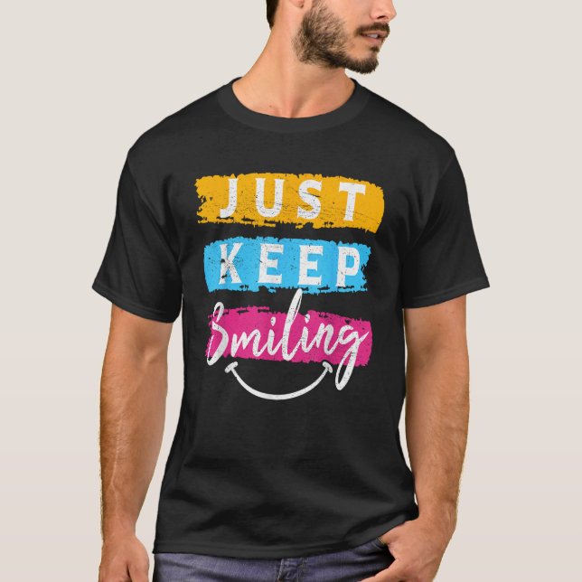 Camiseta Continue sorrindo sorriso (Frente)