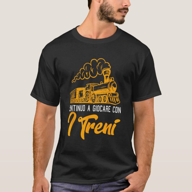 Camiseta Continuo brincando com trens (Frente)