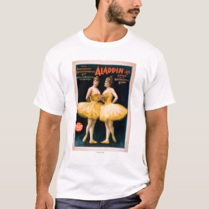 Camiseta Conto do Jr. de Aladdin de um teatro maravilhoso