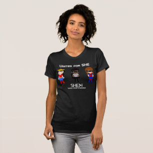 Camiseta Contorno Branco SUPERHERO - Unidos para SHE