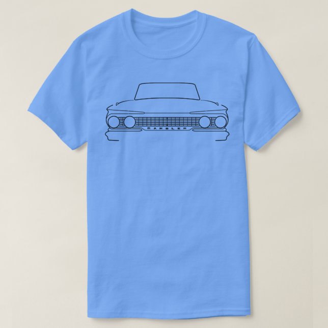 Camiseta Contorno Clássico AMC Rambler de 1961 (Frente do Design)