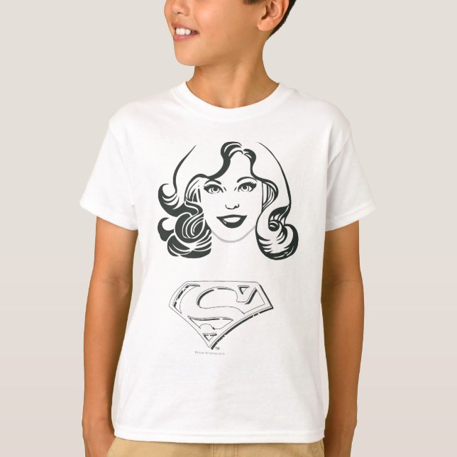 Camiseta Contorno da Supergirl 1 (Frente)