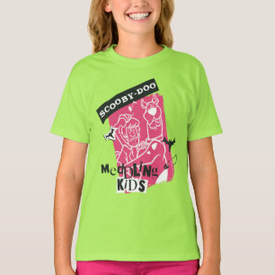 Camiseta Contorno de Crianças com Medalhas Shaggy e Scooby 