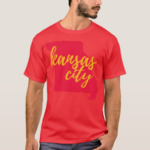 Camiseta Contorno de Kansas City of Missouri