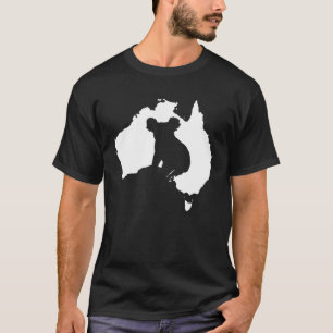 Camiseta Contorno de Koala Silhouette - Urso Koala Australi