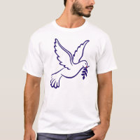 Camiseta Contorno de Paz Pássaro