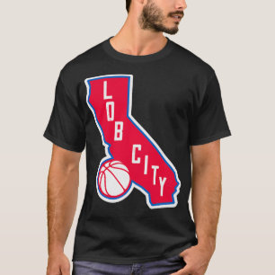 Camiseta Contorno do Estado de Basquete da Cidade de Lob