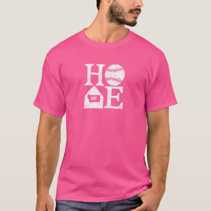 Camiseta Contorno do Estado de Montana em Home Baseball em