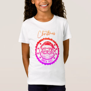 Camiseta Contorno do Papai Noel, Merry Christmas T-Shirt