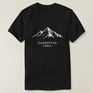 Camiseta Contorno do Pico da Montanha Zugspitze