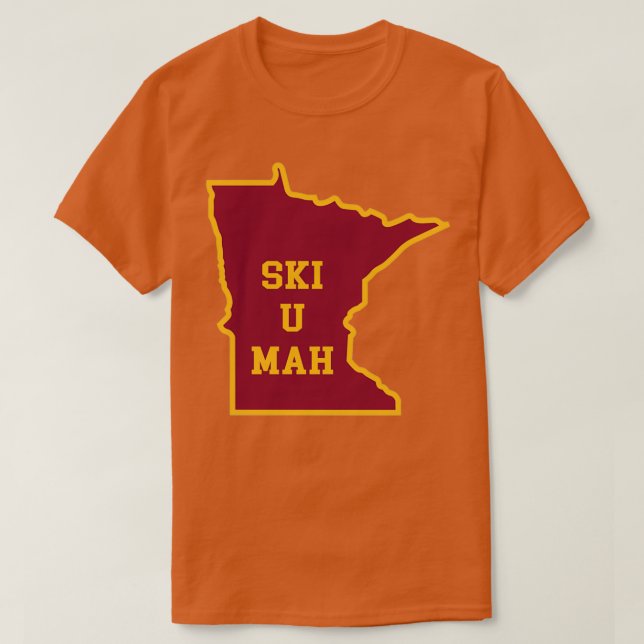 Camiseta Contorno do Ski U Mah MN (Frente do Design)