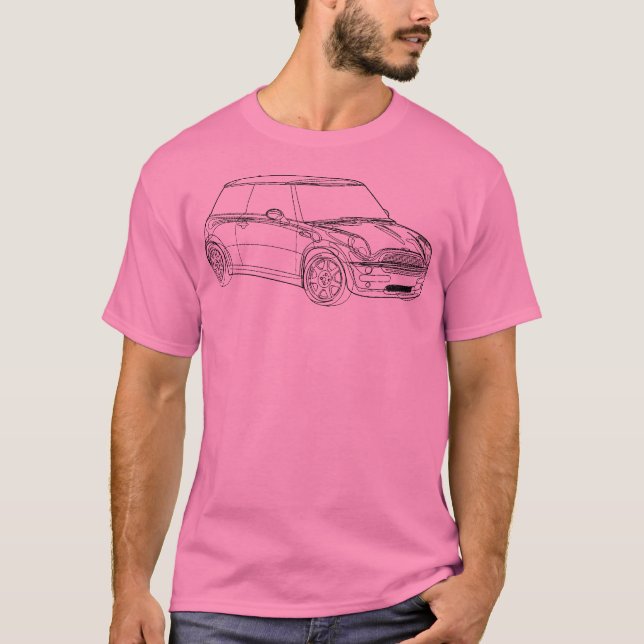 Camiseta Contorno Mini Cooper 2 (Frente)