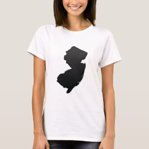 Camiseta Contorno Preto de Nova Jersey