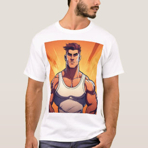 Camiseta Contornos dinâmicos sobre esporte preto e branco -
