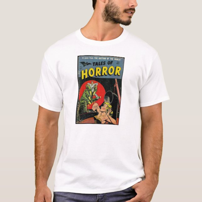 Camiseta Contos do horror cómicos (Frente)