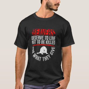 Camiseta Contra a Caça de Castor por sua Pele - Direitos do