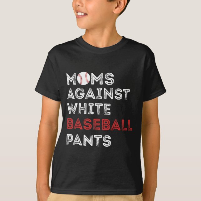 Camiseta Contra Calções Brancas De Beisebol Engraçado Baseb (Frente)