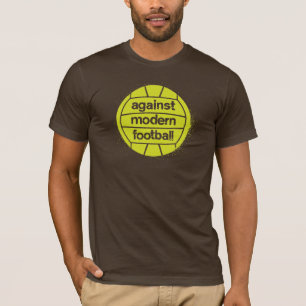 Camiseta Contra o futebol moderno (Brown/limão)