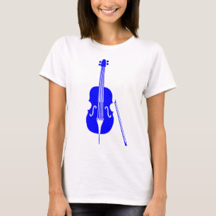 Camiseta Contrabaixo - azul
