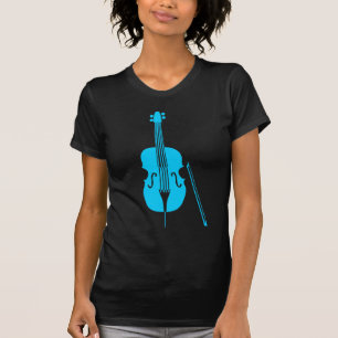 Camiseta Contrabaixo - azul-céu