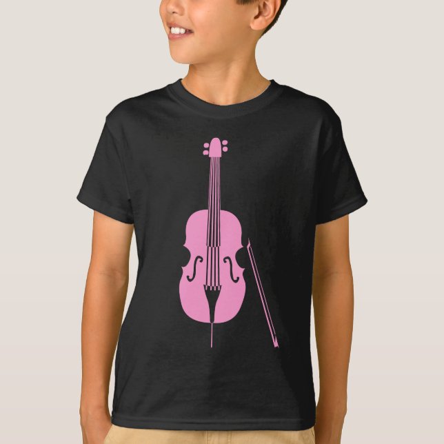 Camiseta Contrabaixo - Rosa (Frente)