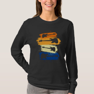 Camiseta Contrabaixo Vintage Para Músico de Contrabaixo 2