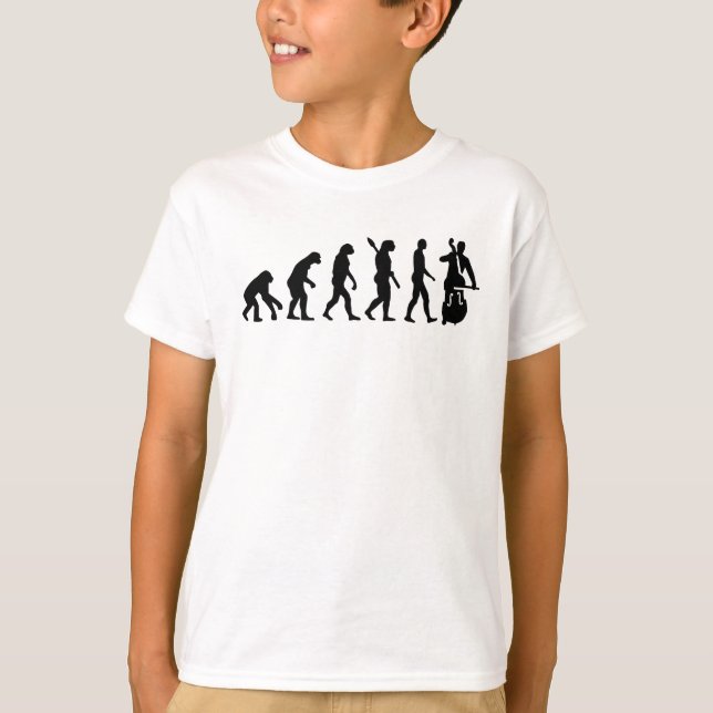 Camiseta Contrabass da evolução (Frente)