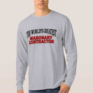 Camiseta Contratante do Masonary do mundo o grande