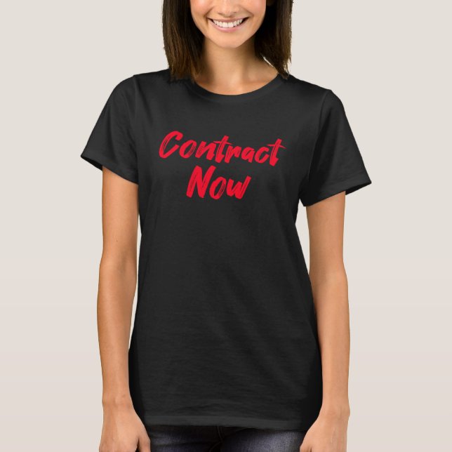 Camiseta Contrato Agora Protesto 1 (Frente)