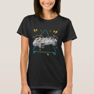 Camiseta Controlador Colorido de Vídeo - Joystick - Consol