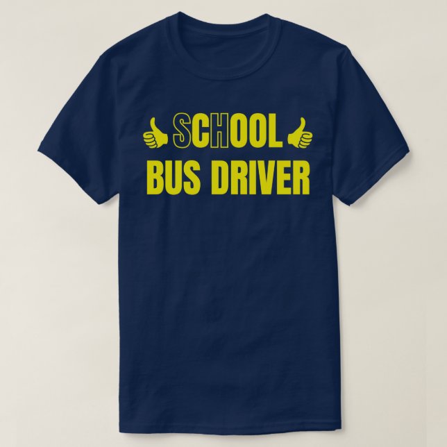 Camiseta Controlador de Barramento Legal do Ônibus Escolar (Frente do Design)
