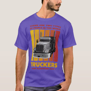 Camiseta Controlador de Caminhão Retro Dois Tipos de Pessoa