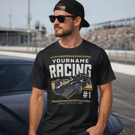 Camiseta Controlador de Carro de Corrida Rápida de Equipe d