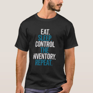 Camiseta Controlador de Depósito Comer Controle de Inventár