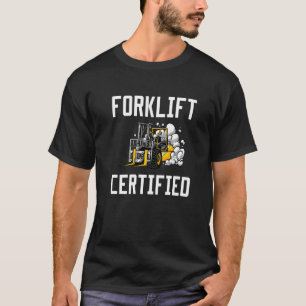 Camiseta Controlador de empilhadeira Certificado Forkelevad