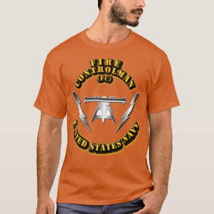 Camiseta Controlador de Incêndio de Taxa de marinho