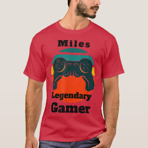 Camiseta Controlador de Jogador de Vídeo Gamer Legendário