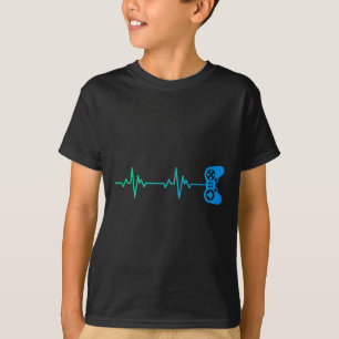 Camiseta Controlador De Jogo De Vídeo Legal De Pulsação De 