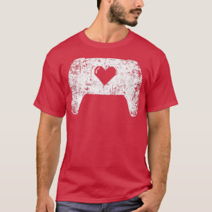 Camiseta Controlador de Jogo de Vídeo Perturbado Jogador de