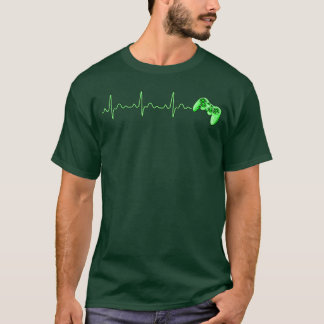 Camiseta Controlador de Jogo Menina Batimento Cardíaco Para