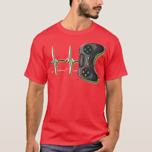 Camiseta Controlador de Jogos de Heartbeat de Vídeo do Vide