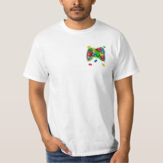 Camiseta Controlador de jogos de sensibilização para o Auti