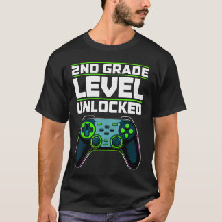 Camiseta Controlador de jogos desbloqueado do nível da 2ª s